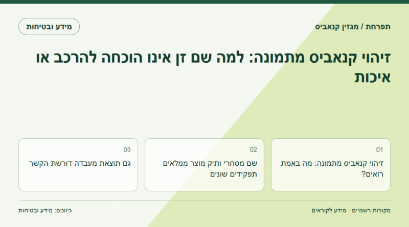 זיהוי קנאביס מתמונה: למה שם זן אינו הוכחה להרכב או איכות